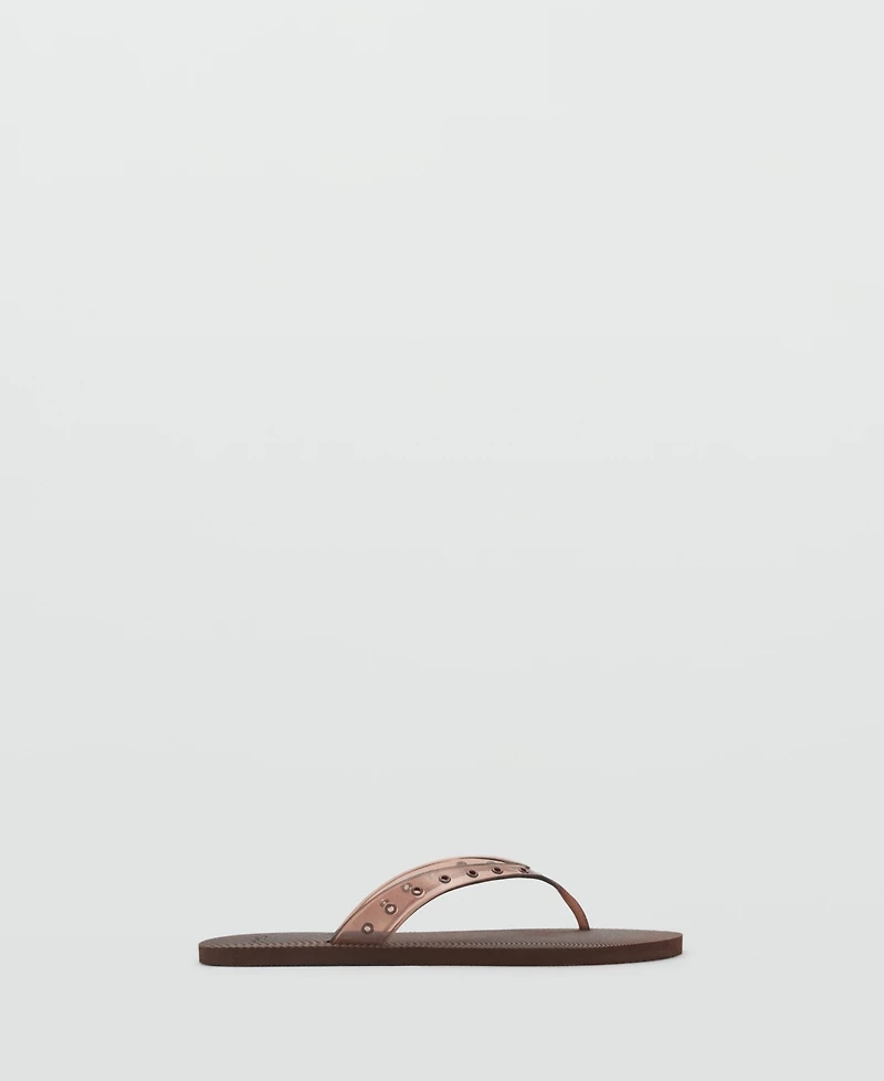 Mango Women's Die-Cut Vinyl Strap Sandals