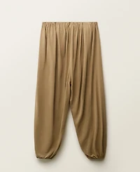 Mango Women's Puffed Hem Strapless Jumpsuit