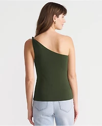Lands' End Women's Slender One Shoulder Top