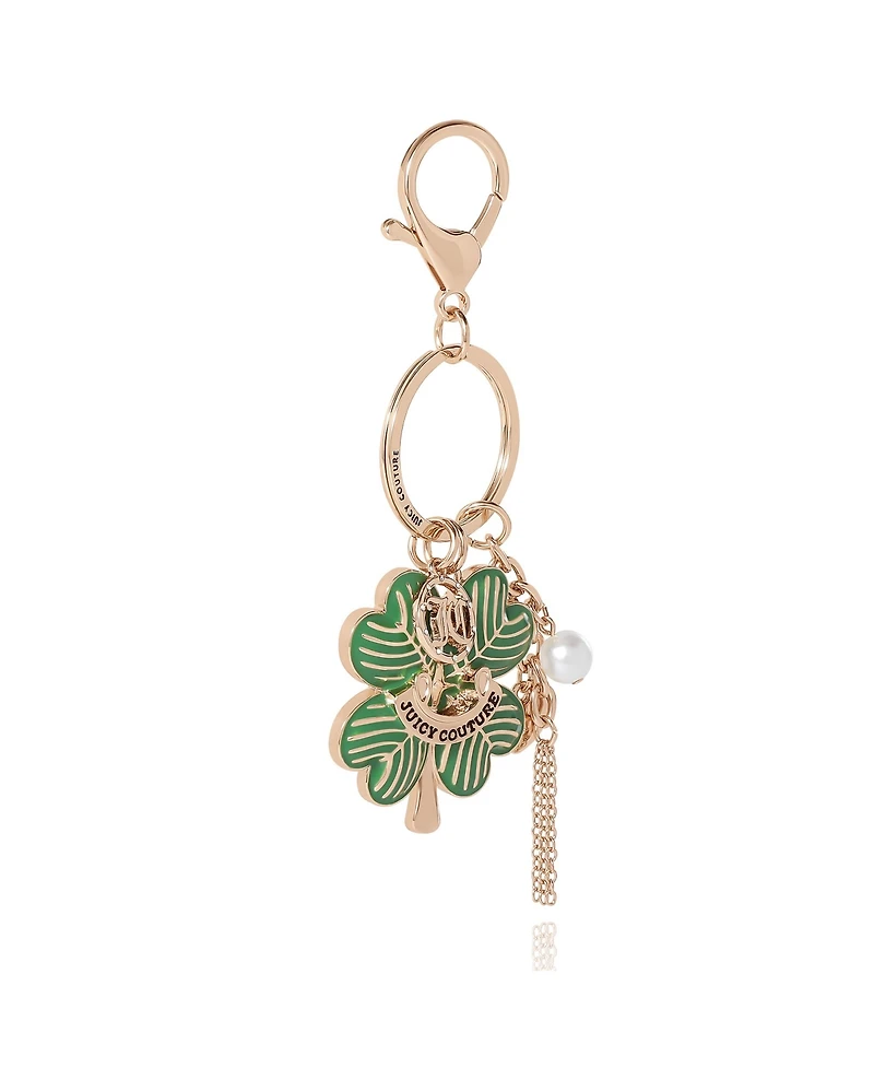 Juicy Couture Lucky Clover Charm Keychain