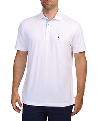 Tailorbyrd Men's Melange Mesh Performance Polo