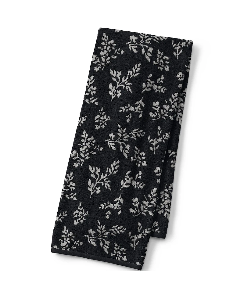 Lands' End Cotton Jacquard Bath Towel