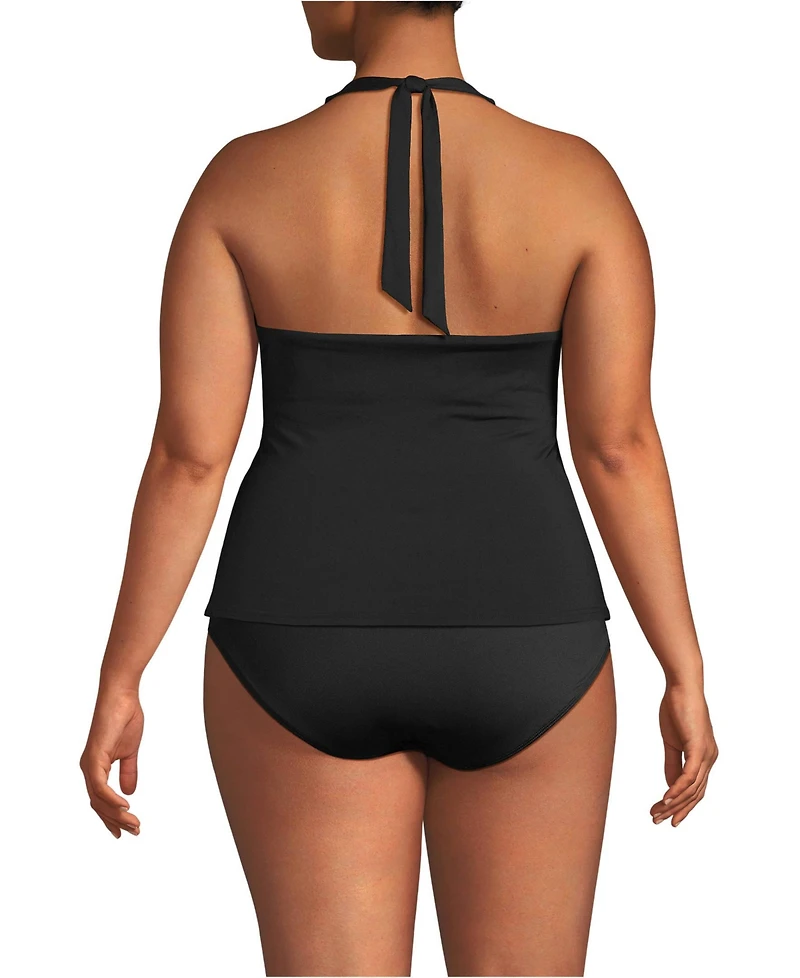 Lands' End Women's Twist Halter Tankini Top