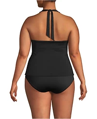 Lands' End Women's Twist Halter Tankini Top