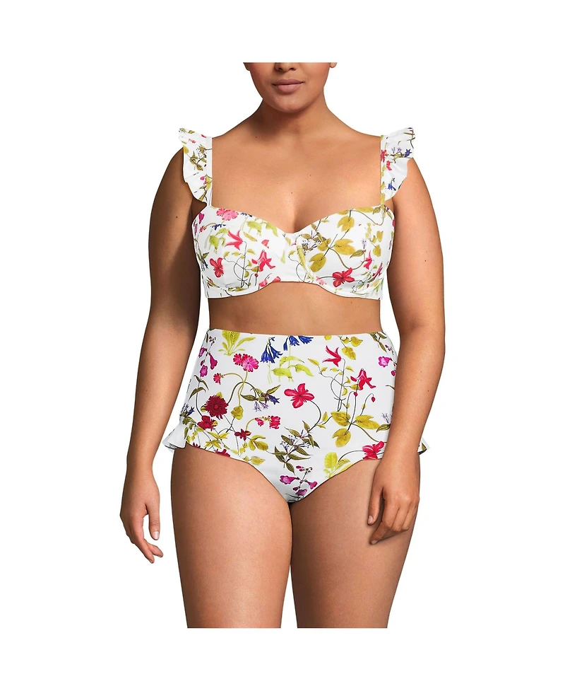 Lands' End Women's Balconnette Underwire Bikini Top