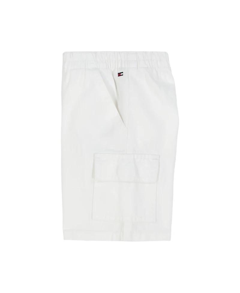 Tommy Hilfiger Toddler Boys 2-Piece Global Stripe Crewneck T-Shirt and Twill Shorts Set