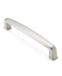 Cauldham 5 Pack Solid Kitchen Cabinet Handles (5" Hole Centers) - Drawer/Door Hardware - Style T765 - Satin Nickel