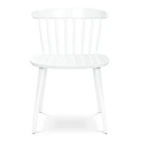 Heavy Duty Plastic Slat Back Dining Chair for Kitchen or Dining Room