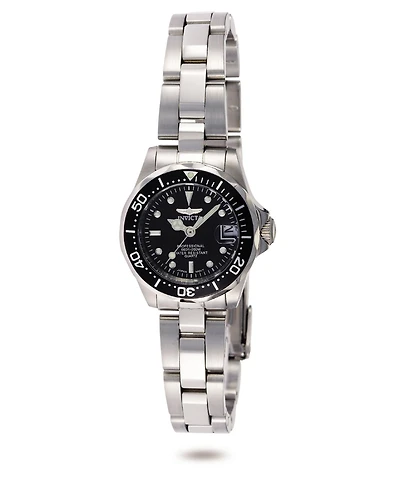 Invicta Women's 8939 Pro Diver Quartz 3 Hand Black Dial Watch