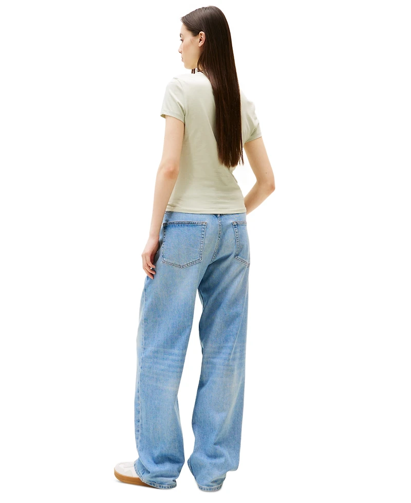 Tommy Jeans Women's Slim-Fit Essential Logo Graphic T-Shirt