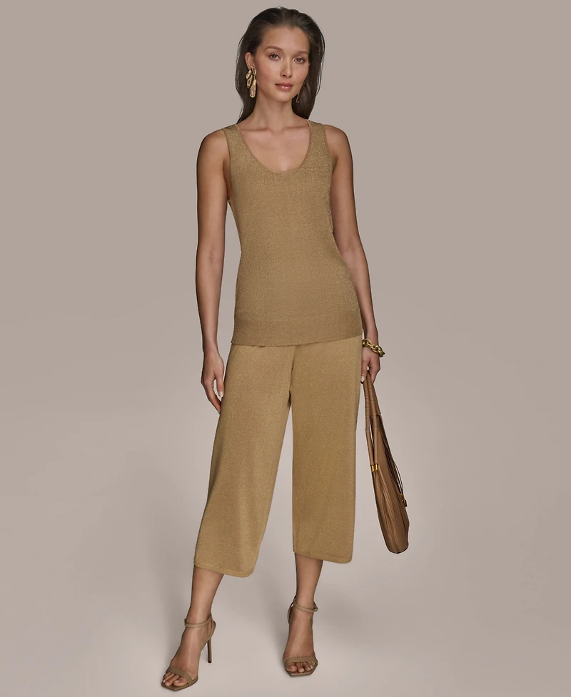 Donna Karan New York Women's Metallic Sweater Knit Tank Top