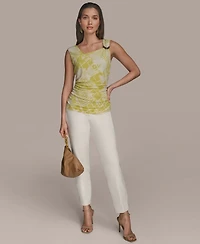 Donna Karan New York Women's Sleeveless Printed Knit Top