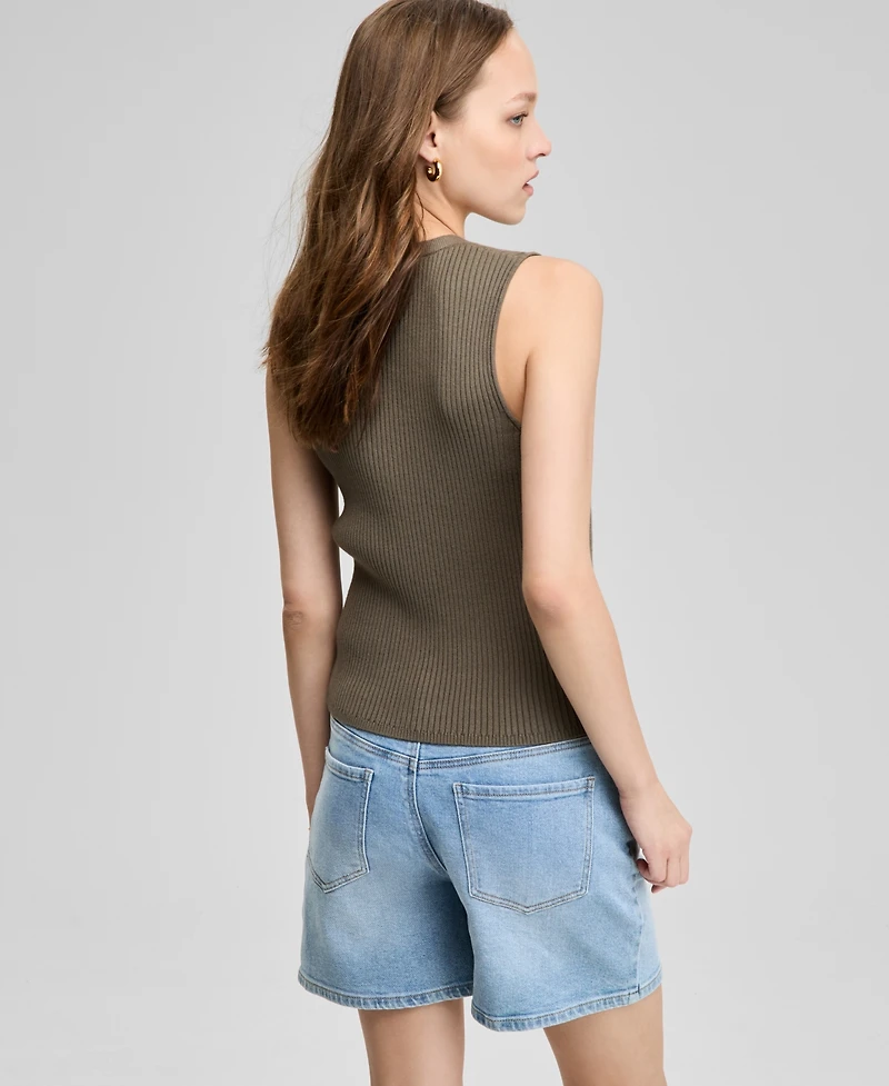 And Now This Women's Ribbed Sweater Vest, Exclusively at Macy's
