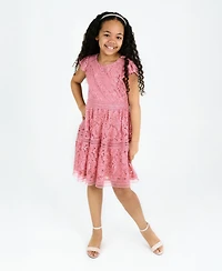 Rare Editions Big Girls Lace Party Dress