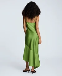 Kenneth Cole Women's Asymmetrical-Hem Cowlneck Dress
