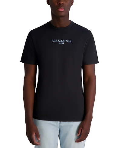 Karl Lagerfeld Paris Men's Camo Logo T-Shirt