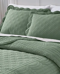 Charter Club Bailey Scallop 3-Pc. Quilt Set, Full/Queen, Exclusively at Macy's