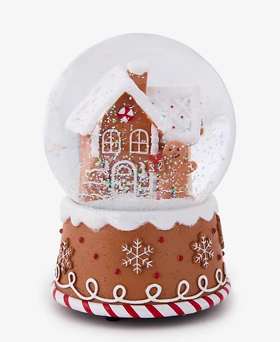 Holiday Lane Heritage Gingerbread House Musical Snow Globe, Macy's Exclusive