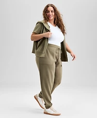 And Now This Trendy Plus Scuba-Knit Jogger Pants, Exclusively at Macy's