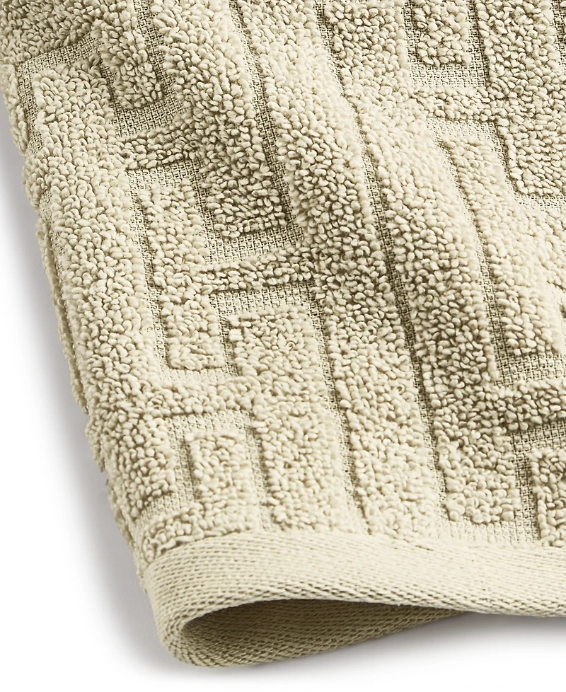 Hotel Collection Sculpted Chain-Link Wash Towel, 13" x 13", Exclusively at Macy's