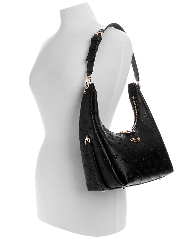 Guess Phoebe Logo Hobo Shoulder Bag