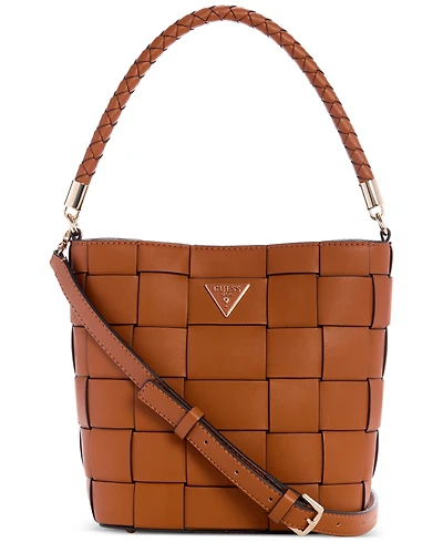 Guess Maylee Woven Bucket Bag