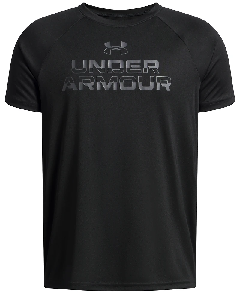 Under Armour Big Boys Tech Split Wordmark Graphic Short-Sleeve T-Shirt