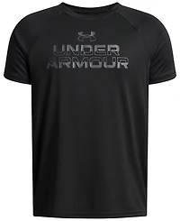 Under Armour Big Boys Tech Split Wordmark Graphic Short-Sleeve T-Shirt