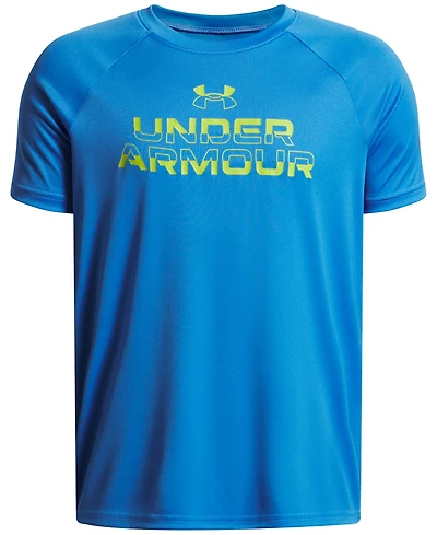 Under Armour Big Boys Tech Split Wordmark Graphic Short-Sleeve T-Shirt