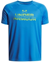 Under Armour Big Boys Tech Split Wordmark Graphic Short-Sleeve T-Shirt