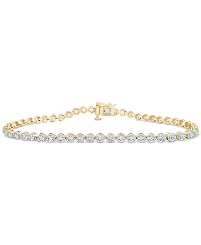 Diamond Prong-Set Tennis Bracelet (3 ct. t.w.) in 10k Gold, Exclusively at Macy's