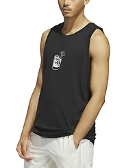 adidas Men's Triple Regular-Fit Cocktail Graphic Tank Top