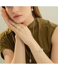 Sterling Silver Vivienne Statement Bouquet Chain Bracelet