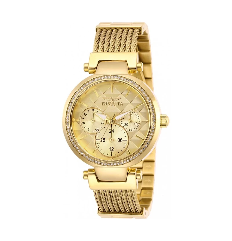 Invicta Women's Angel Quartz Chronograph Gold Dial Watch
