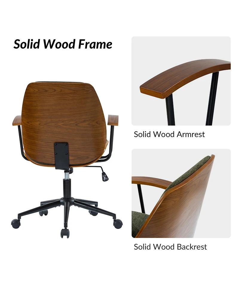 Luis Versatile Office Chair with Smooth Swivel Function and Adjustable Height
