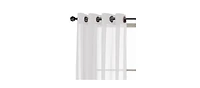 Kate Aurora Basic Home Custom Sheer Voile Grommet Top Window Curtains - 38 in. W x 84 in. L, White