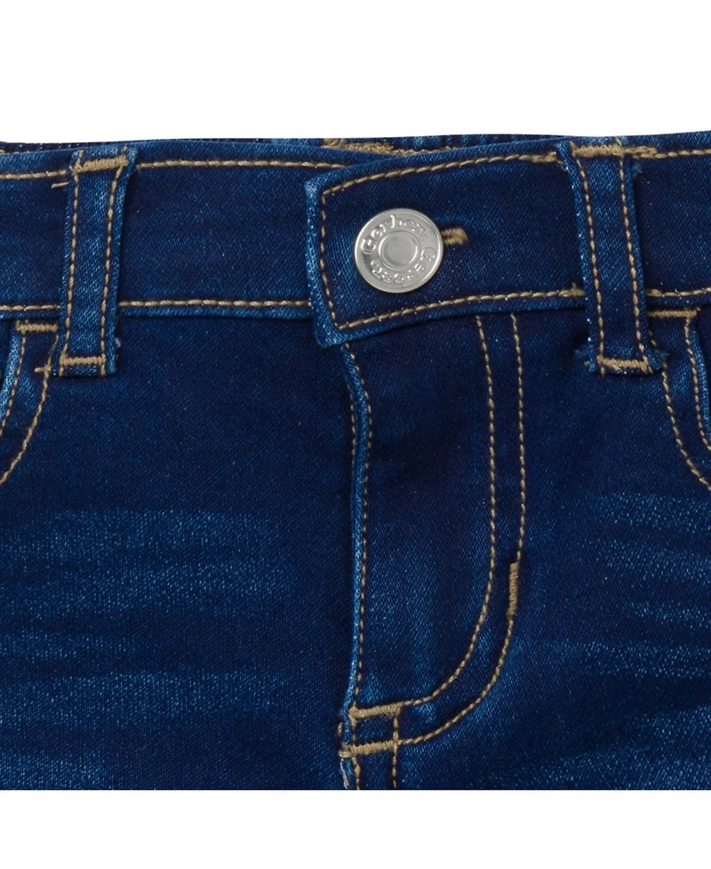 Gerber Toddler Gender Neutral Cuffed Denim Shorts, Light Wash