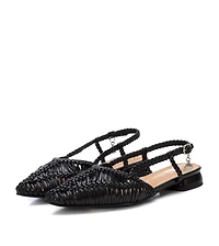 Women's Braided Slingback Flats By Xti