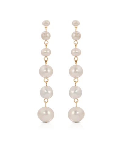 Ettika Multi-Freshwater Cultivated Pearl Linear Earrings