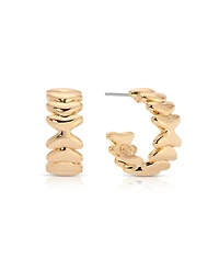 Ettika Small Metal Moderna Hoops
