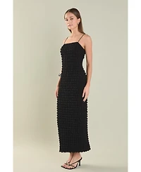 endless rose Women's Bubble Maxi Slip Dress