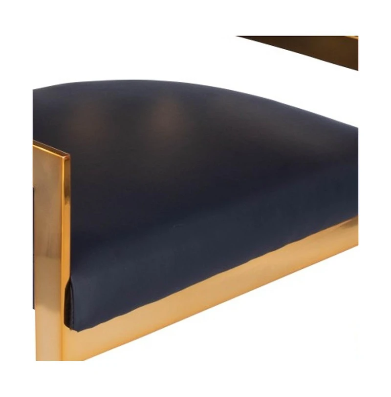 Industrial Counter Height Bar Chair with Iron Frame and Low Back