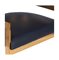 Industrial Counter Height Bar Chair with Iron Frame and Low Back