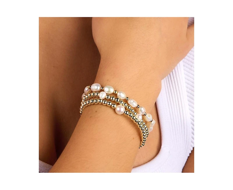 Gold Filled Pearl Bead Bracelet