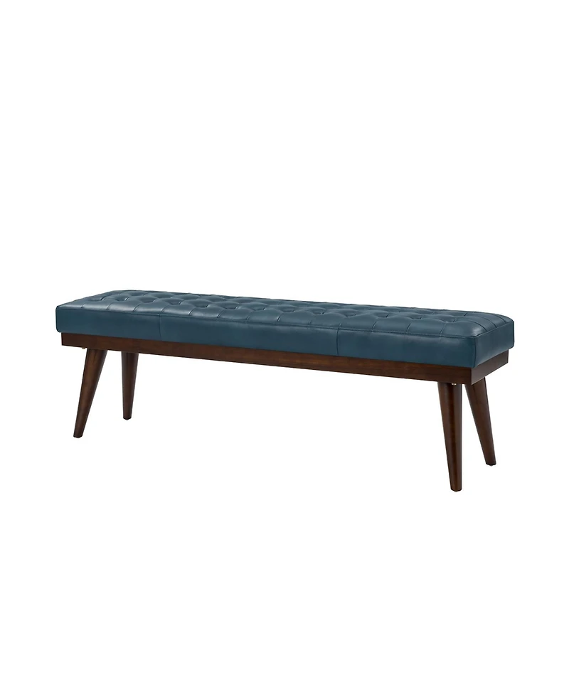 Terencio 55.5" Wide Bedroom Genuine Leather Bench