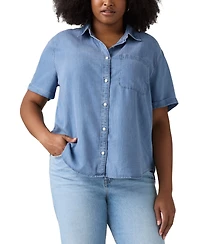 Levi's Plus Darlene Chambray Short-Sleeve Shirt