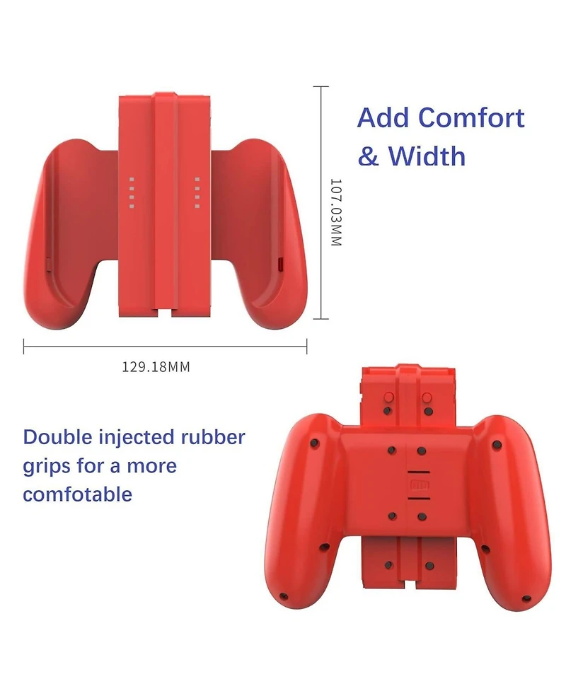 Red Detachable Controller Holder Grip For Joy Con Gamepad Nintend Switch Oled