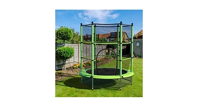 Round Jumping Trampoline with Safety Pad Safe and Fun For Kids