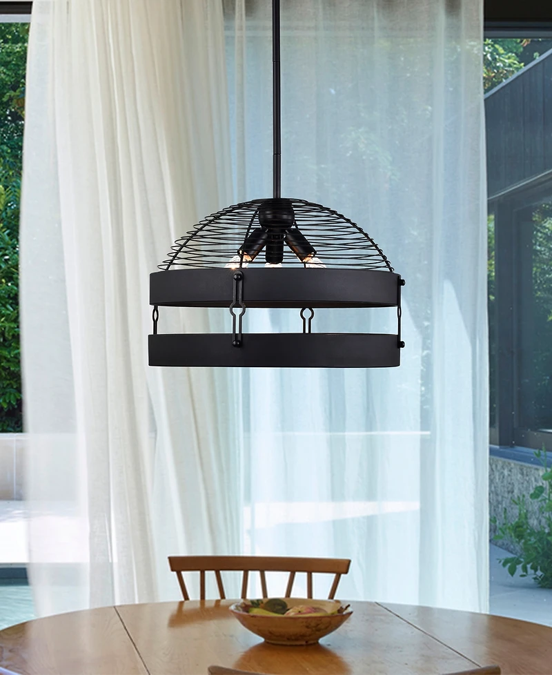 Home Accessories 17" Ivana 3-Light Indoor Chandelier