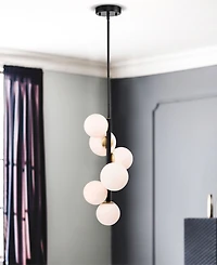 Home Accessories 11" Tsukiko 6-Light Indoor Chandelier